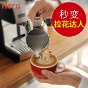 Hero tipped cup Cup Dày inox 304 cà phê kéo hoa nồi Máy pha cà phê phù hợp với thiết bị cốc sữa bọt