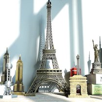 Collar Paris Eiffel Tower model ornaments creative decorations birthday gifts office desktop crafts