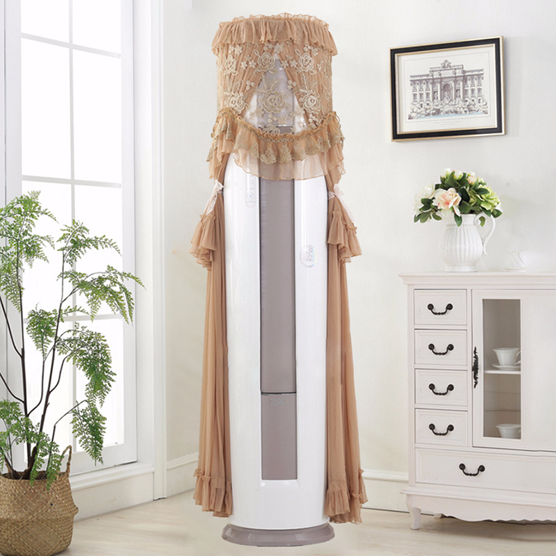 Living room air conditioning cover vertical cylindrical fabric lace Haier Midea Hisense 3P cabinet machine dust cover boot does not take