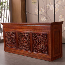 Chinese solid wood cashier antique retro commercial Chinese medicine foot bath counter reception desk reception ear front desk bar
