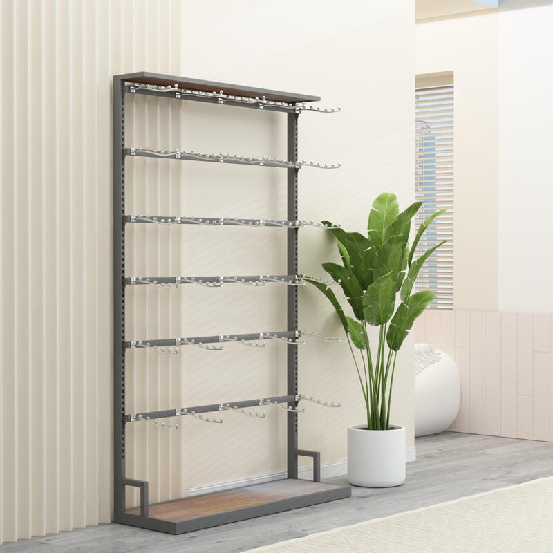 Wall-Mounted Slipper Display Rack, Shopping Mall Phone Case and Accessory Hanger, Sock Display Rack, Multifunctional Glove and Small Accessory Display Stand