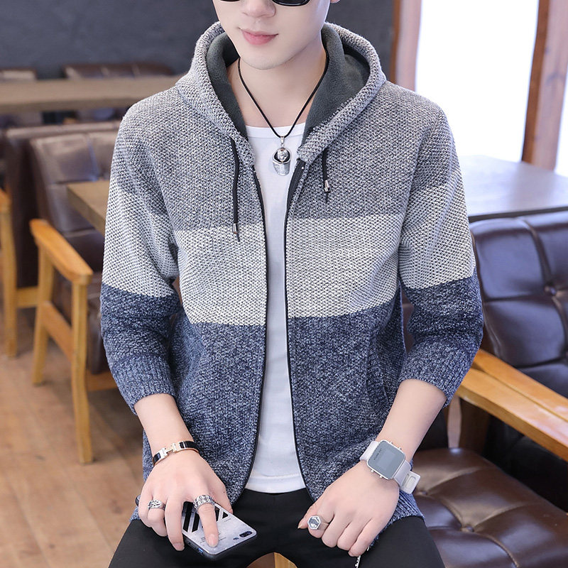 Autumn coat male Korean version trend loose casual spring and autumn 2022 new long-sleeved sweater cardigan men's knitted sweater