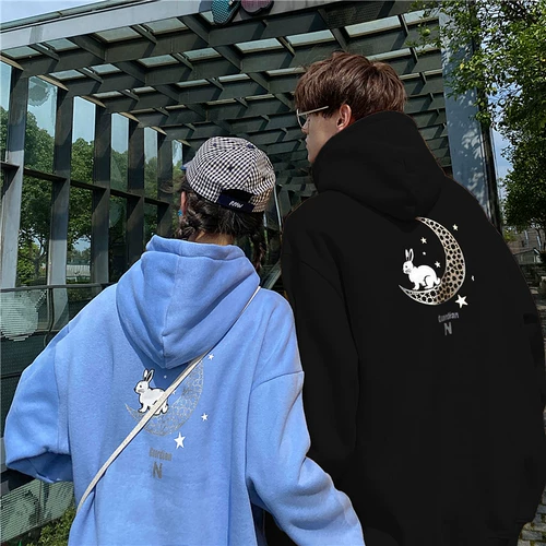 Осенняя демисезонная небольшая дизайнерская брендовая парная одежда для влюбленных, толстовка, тренд сезона, 2020, оверсайз