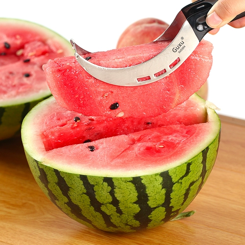 Блок арбуза, нож для ветряной мельницы, причудливый сплиттер, копание кусочек фруктов мяса, домашний многофункциональный инструмент вибрато