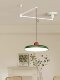 Nordic Cream-Style Flying Saucer Bar Pendant Light, Movable Arm Dining Room Pendant Light, Full-Spectrum Eye-Protection French-Style Dining Room Light