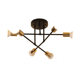 Nordic living room chandelier modern minimalist bedroom restaurant iron ceiling lamp creative personality iron industrial style lamps