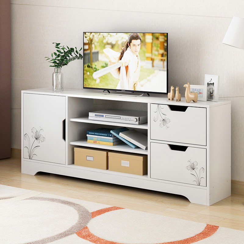 TV Cabinet Minimalist Modern Small House Mini TV Cabinet Ground Cabinet Assembled Simple Living Room Lockers-Taobao