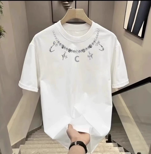 Качественная хлопковая футболка с коротким рукавом для отдыха, в американском стиле