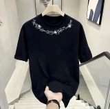 Качественная хлопковая футболка с коротким рукавом для отдыха, в американском стиле