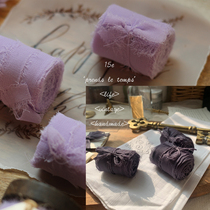 3yulab purple thin supplementary satin ins oath this hand-held Flower strap pendulum props do not contain wooden shaft