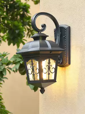 Outdoor wall lamp waterproof Sun table lamp European garden villa courtyard aisle exterior wall lamp gate outdoor solar lamp