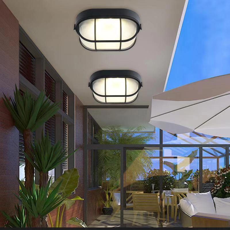 Outdoor Waterproof and Moisture-Proof Lamp, Outdoor Three-Proof Villa Garden Terrace Lamp, Garage Tunnel Lamp, European-Style Garden Lamp, Led