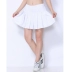 Jinguan nữ thuần trắng váy ngắn thoáng khí bán quần thể thao quần tennis váy quần vuông nhảy lót cổ vũ trang phục - Trang phục thể thao quần the thao nữ adidas dài Trang phục thể thao