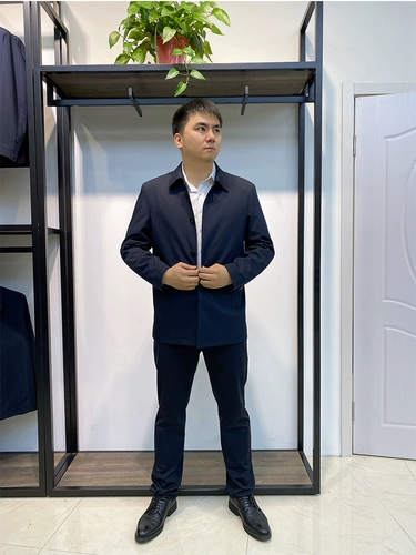 Счетчики брендов мужская оценочная ветряная ветка одиночная пряжка темная пластинка бизнес бесплатный горячий пальто Lenzon Lead