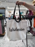 Lululemon Double-Handle Canvas Tote Bag 19L Mot Sags Casual Canvas Bag Bag