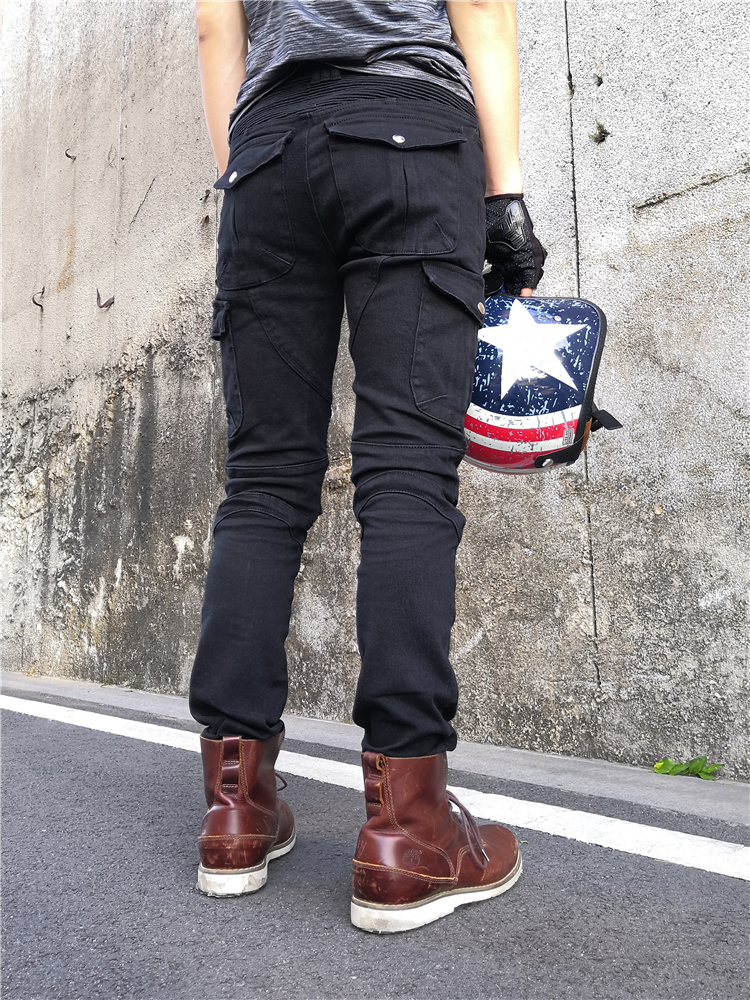 2019 New Spring Summer Army Green Harley đầu máy chống vỡ quần áo bảo hộ chống xe máy quần jeans cưỡi quần đua xe máy nam - Xe máy Rider thiết bị phụ kiện bảo vệ đầu gối