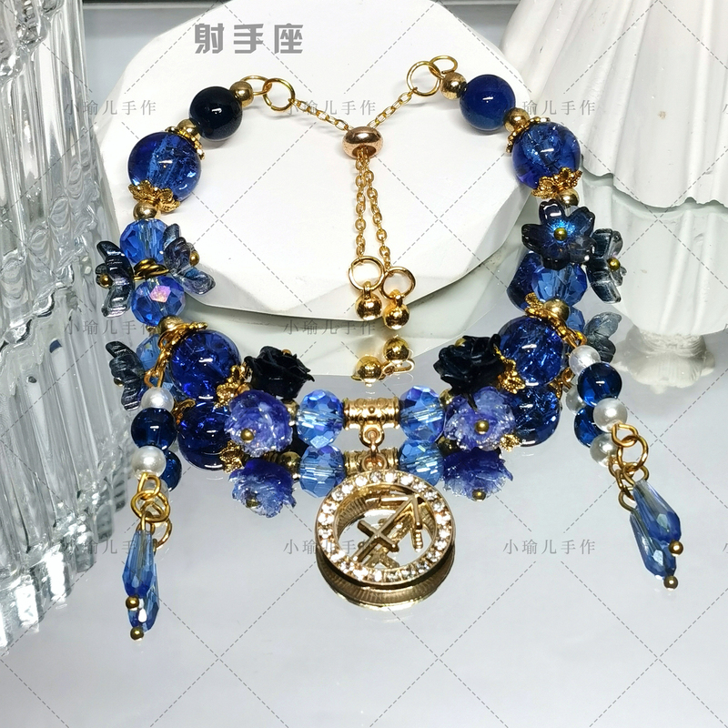 [Twelve Constellations Bracelet] Lucky Glazed Original Design National Style Bracelet