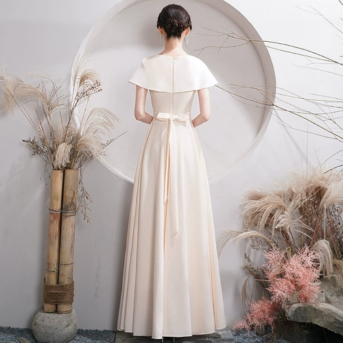 Длинное платье подружки невесты, белое демисезонное вечернее платье, юбка, для подружки невесты