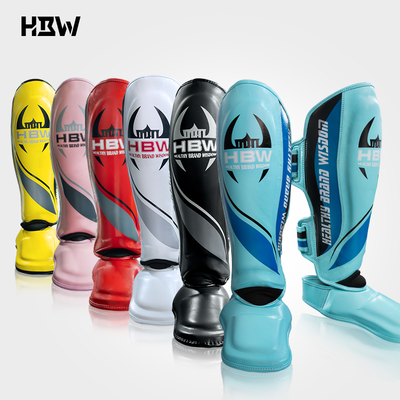 HBW ヨーロピアンスタイル ムエタイ レギンス ムエタイ フリーファイティング レギンス 甲付き ボクシング ファイティング 大人用フットガード