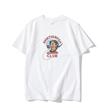 Tide brand Hong Kong style couples short sleeve T-shirt men trend base shirt youth summer cotton top loose half sleeve