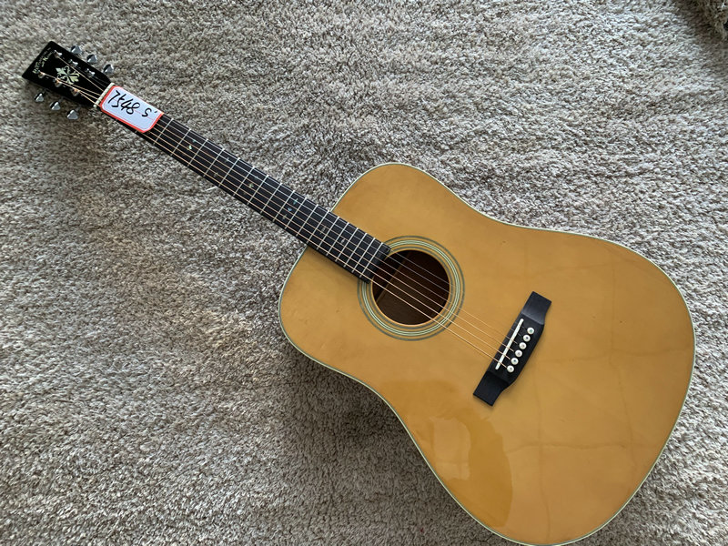 Recording King of Recording Spruce Wood Veneer Single Folk Acoustic Guitar 41 Inch Log Color