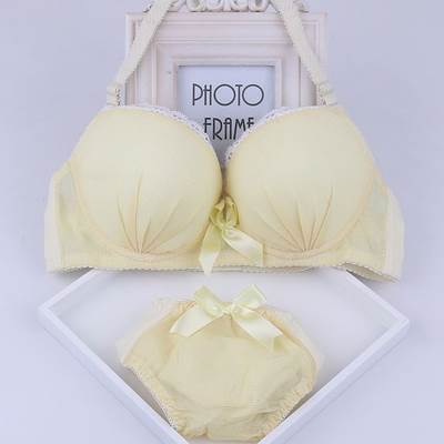 Đồ lót Panties Một Set của Nữ trung học phổ thông cô gái Sexy Thu thập Sidon Hàn Quốc phiên bản của vú nhỏ áo ngực mùa hè