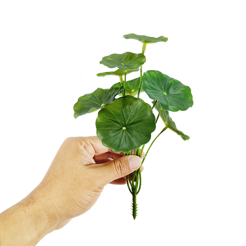 Artificial Green Plants Desktop Potted Plants Fake Leaves Lotus Leaf Pennywort Pothos Home Desktop Decoration Office Plants