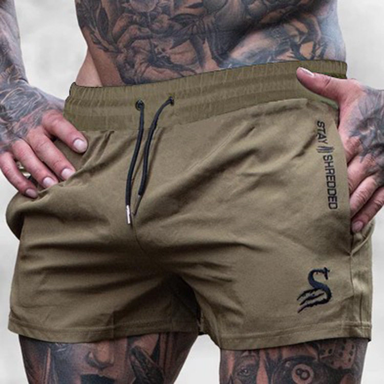 Muscle Sports Fitness Pants Men Three-Different Pants Basketball Summer Tide Small Dry Dry Breakthrough Flexibility Training Shorts