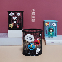 Cartoon pen holder cute ins creative girl heart multifunctional cosmetics desktop makeup pen holder pen holder Pen Holder