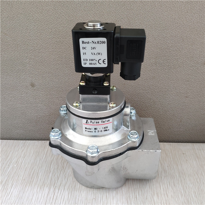 MD140S electromagnetic pulse valve MD140 pulse valve right angle 1 5 inch pulse valve AC220V DC24V