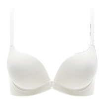 Front-button underwear for women with small breasts to be pushed up and enlarged without steel rings to shrink the secondary breasts 2023 new summer white adjustable bra