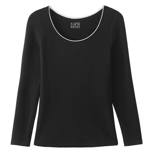 Бархатное удерживающее тепло утепленное нижнее белье, базовое приятное телу модное термобелье, высокий воротник