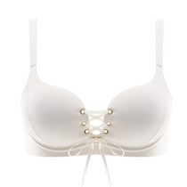 Womens summer white top-up bra to prevent sagging and shrink auxiliary breasts for small breasts to appear bigger 2024 new style seamless bra
