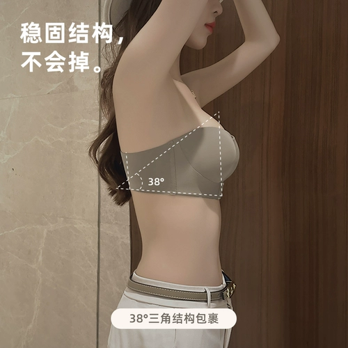 Нижнее белье, нескользящий бюстгальтер пуш-ап, топ без лямок, невидимое свадебное платье, бюстгалтер, платье-комбинация, красивая спина