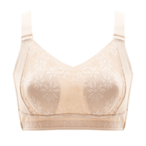 Seamless underwear for women in summer ultra-thin large breasts small breasts anti-sagging rabbit ear cup vest style large size bra