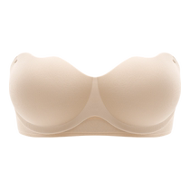 Strapless small breast push-up bra for women three-dimensional non-slip traceless wire-free anti-sagging push-up comfortable and breathable bra