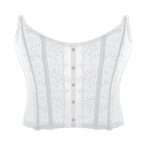 Corset bra for women summer thin big breasts slimming side breasts lace strapless non-slip wearable bra