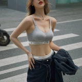 Спортивный бюстгальтер, нижнее белье, противоударный поддерживающий бюстгальтер пуш-ап, жилет для спортзала, комплект, красивая спина