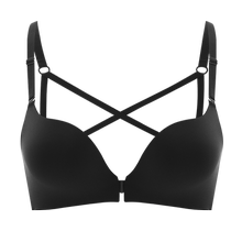 Front button bra for women with small breasts gathered to look bigger without steel rings 2024 summer new hot model sexy beautiful back bra set