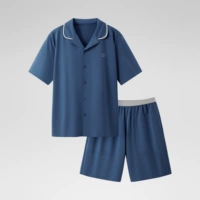 【Мужчины | Шорты с короткими рукавами | Лацфель】 Эмблема синяя