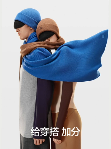Удерживающий тепло шарф подходит для мужчин и женщин для влюбленных, зимняя накидка, увеличенная толщина