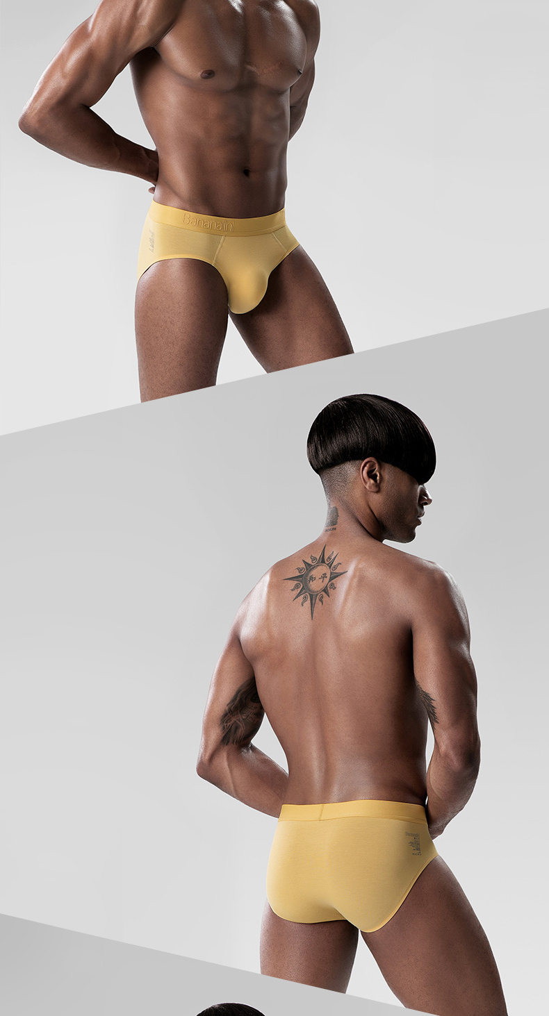 2 miếng Chuối chuối 701P Modal cotton Lycra thanh niên nam tam giác đồ lót nam thoáng khí quần sịp nam