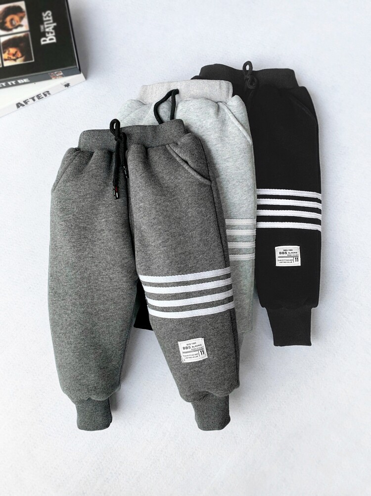 Korean winter cotton trousers plus velvet thickened outerwear children's sports pants girls' pants a pair of winter boys' pants