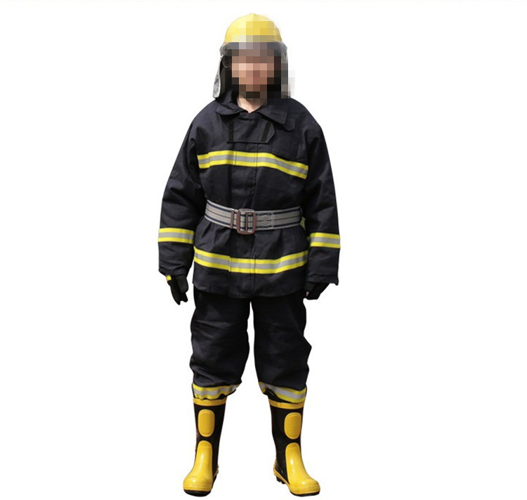Thickened section Packaged 02 Firefighting dress Fire fighting suit High temperature resistant Firefighters Fire fighting suit 5 pieces