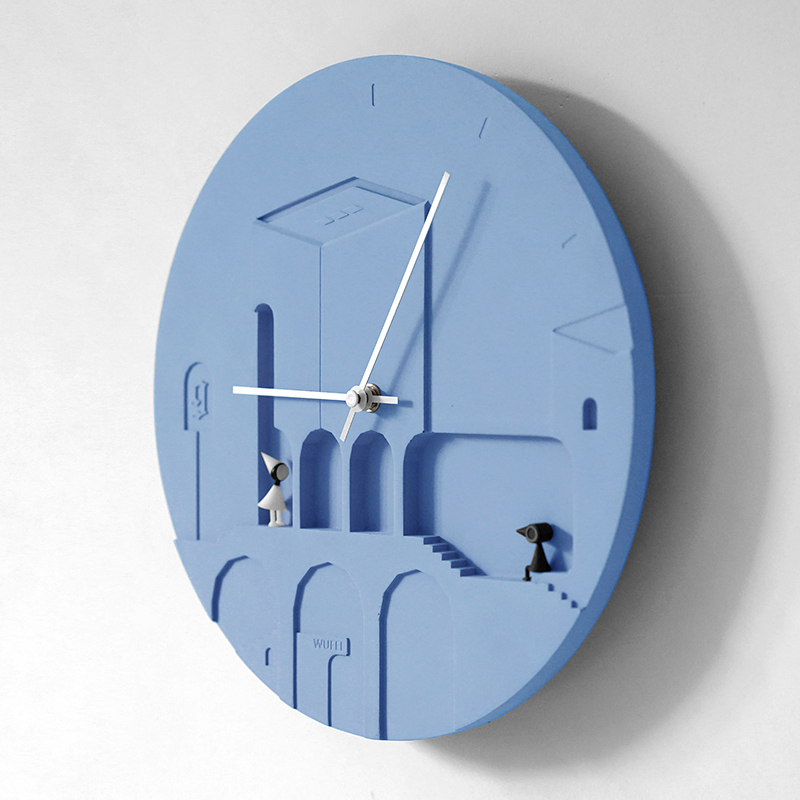 Nothing more than creative cement wall clock Nordic fashion personality household creative hanging watch Living room bedroom silent wall clock