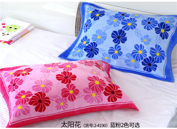 Xiying cửa gối khăn bông đôi với cắt nhung in khăn khăn người lớn nam tăng 100% cotton khăn choàng gối