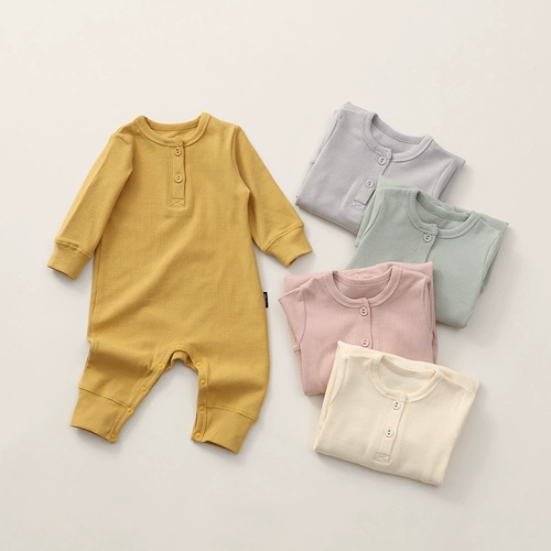 Брендовый детский хлопковый осенний лонгслив, боди для новорожденных