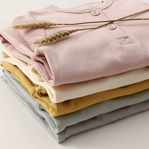 Брендовый детский хлопковый осенний лонгслив, боди для новорожденных