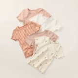 Детская летняя футболка с коротким рукавом, приятные телу детские наклейки, в западном стиле, детская одежда, круглый воротник