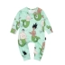 ins Bắc Âu MINI Nàng tiên cá bé bông Jumpsuit Mùa xuân và mùa thu Em bé leo núi Bộ đồ dài tay Mở tập tin Harmony Tide - Áo liền quần